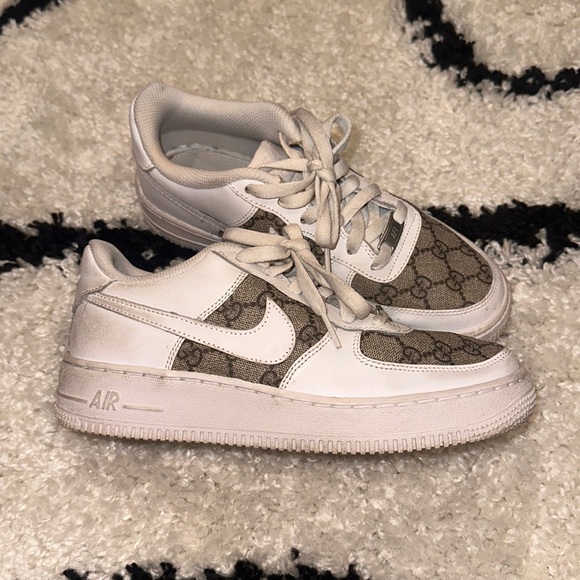 Custom Gucci Airforce 1 Nike sneakers 6Y = 8W - Picture 1 of 7